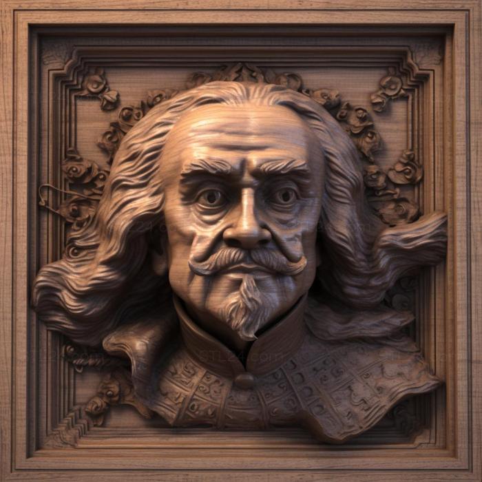 Famous (Thomas Hobbes 1, 3DFMS_7496) 3D models for cnc